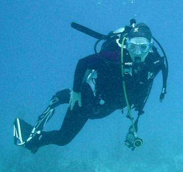 Me diving 2 smaller