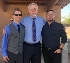 Troy, Brandon and Ry Dad's funeral