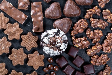 Collection of different chocolate sweets
